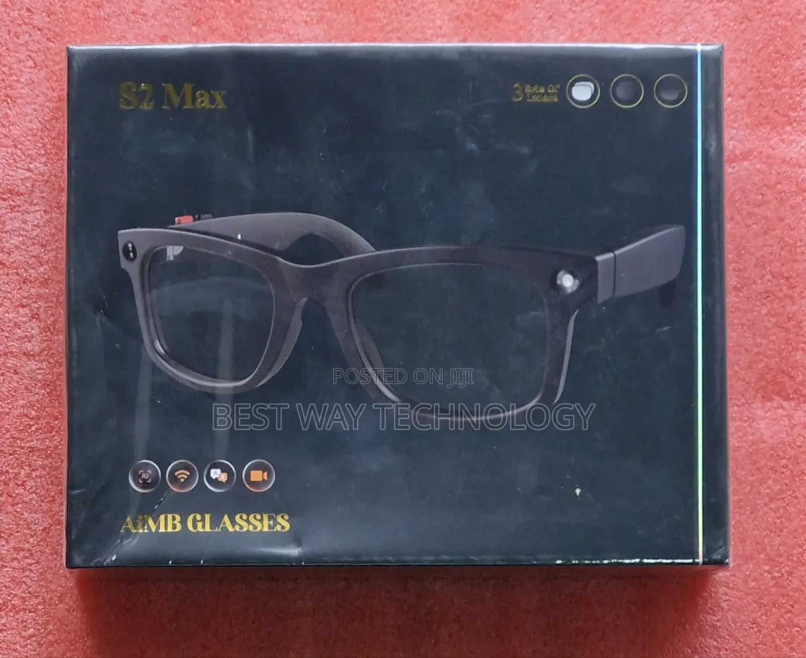 Wireless Hidden Eye Glass Ai Spy