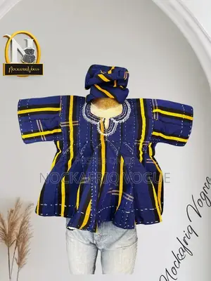 Kids Hand Sewn Smock /Fugu