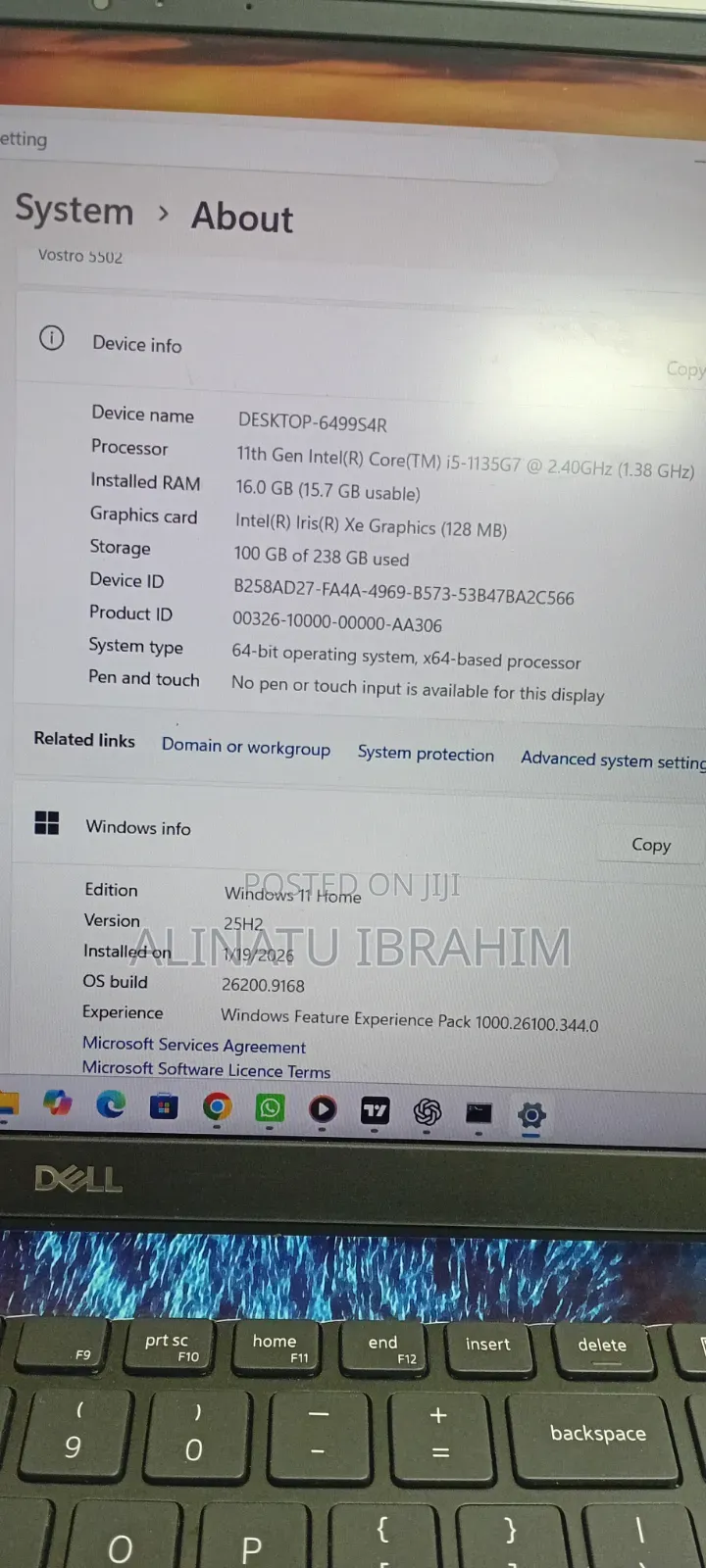 Laptop Dell Vostro 3350 16GB Intel Core i5 SSD 256GB