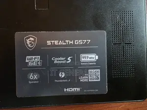 Laptop MSI Stealth GS77 16GB Intel Core i9 SSD 512GB