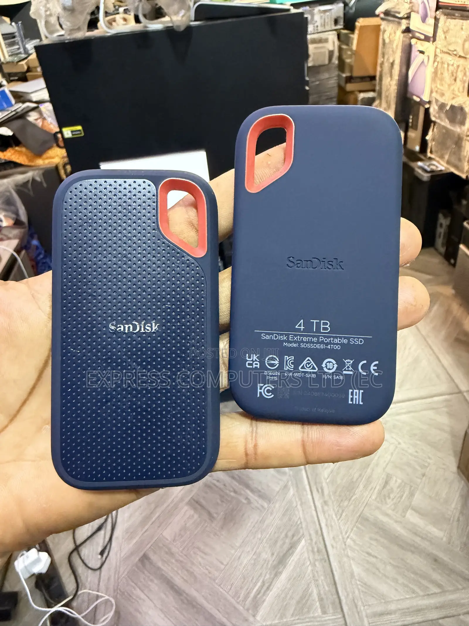 Sandisk Extreme Portable 4tb SSD External Drives Original From Uk