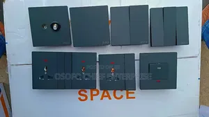Black Design Double Socket