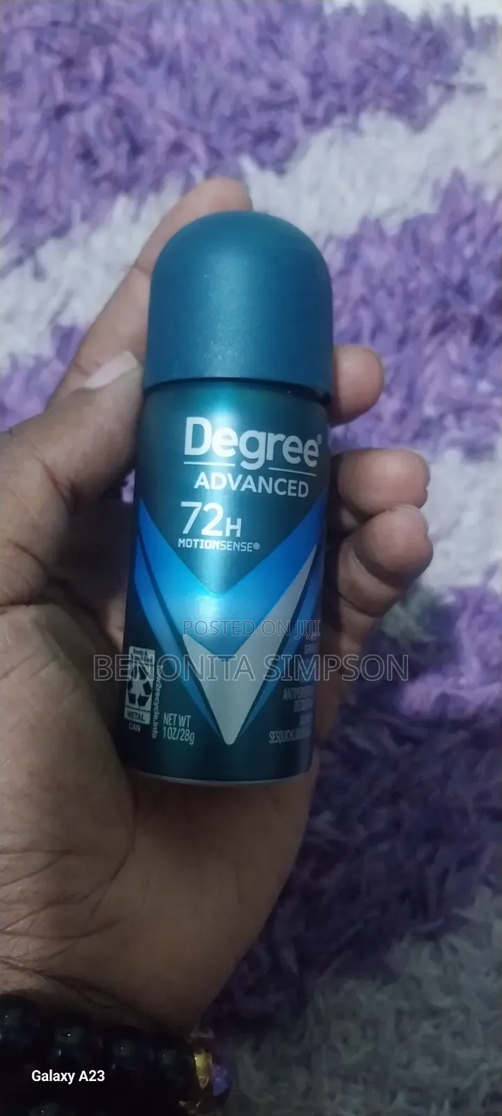 3 Pieces Travel Size Degree for Men Advanced Cool Rush Dry Spray
