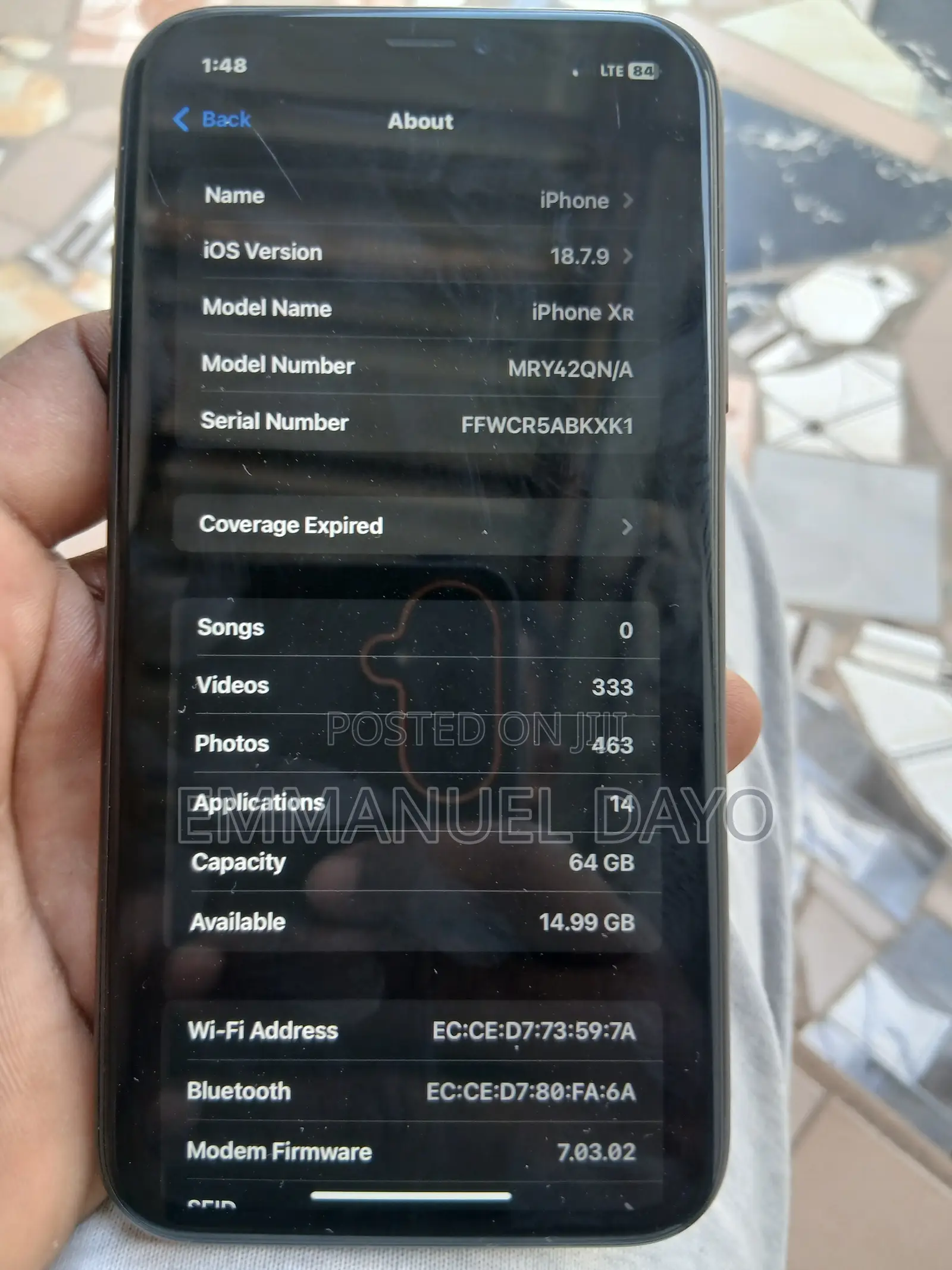 Apple iPhone XR 64 GB Black