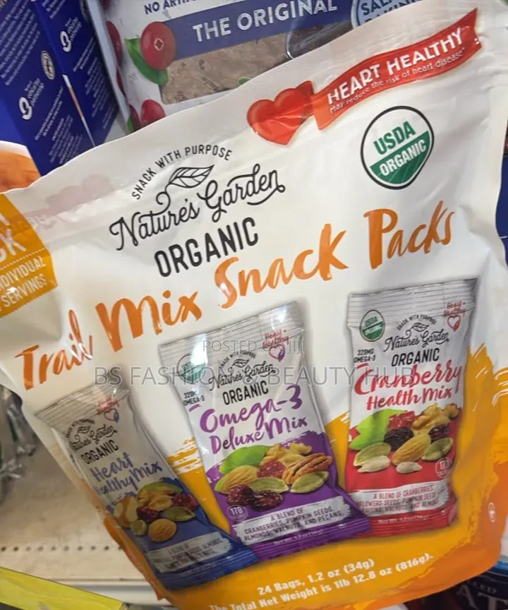 Natures' Garden Organic Trial Mix Snack Packs