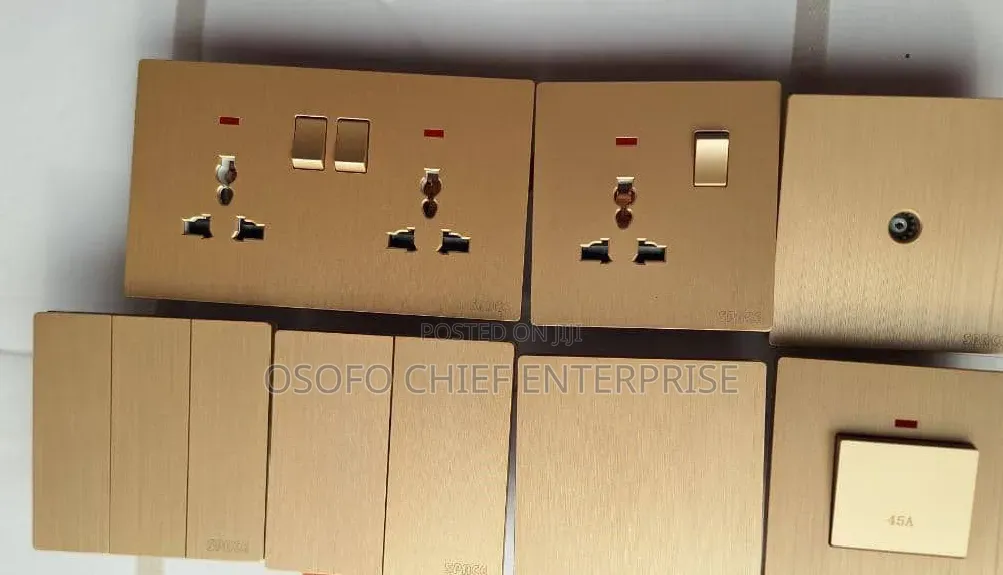 Gold Double Socket