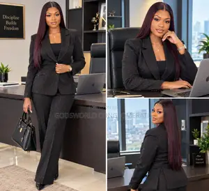 Executive Black Ladies Suit