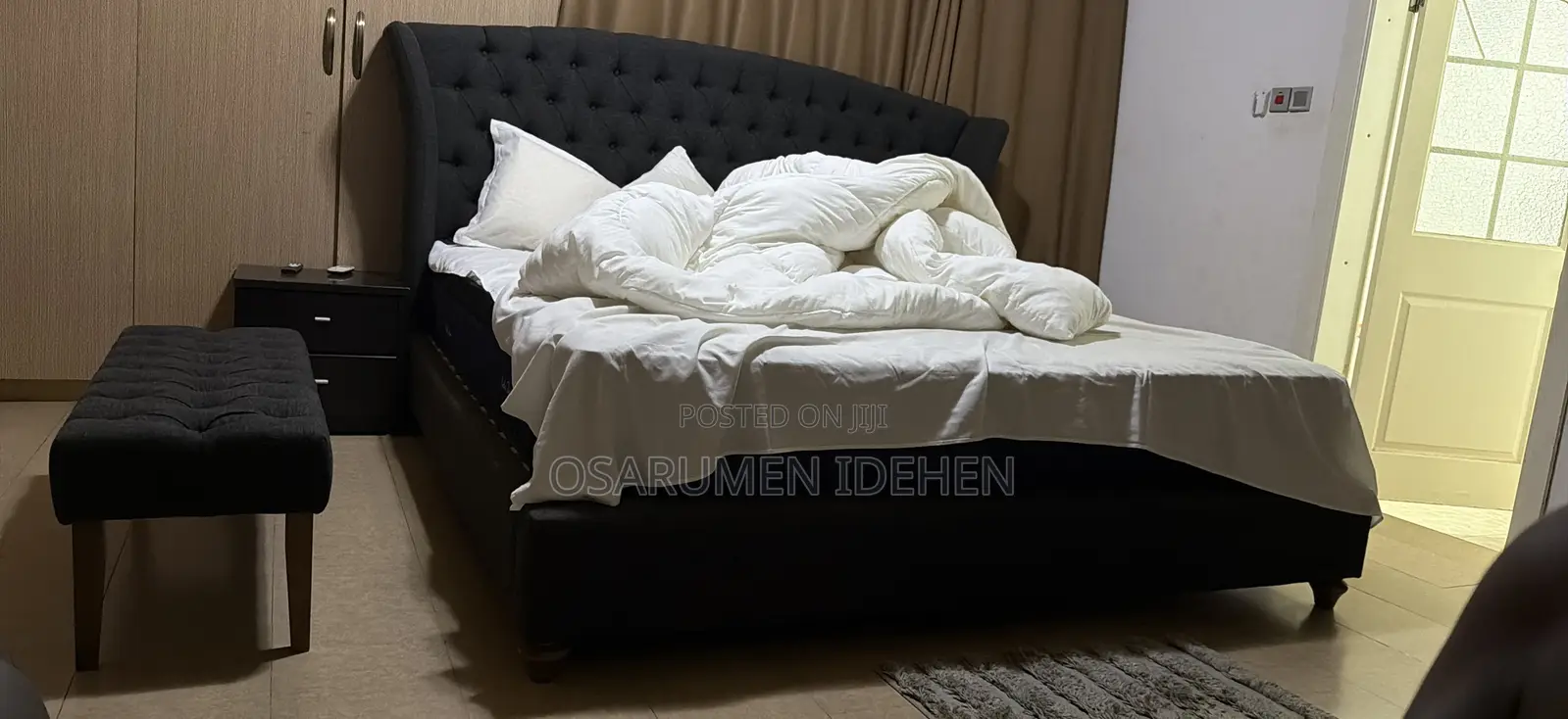 King Size Bed Frame With Orthopedic Mattress