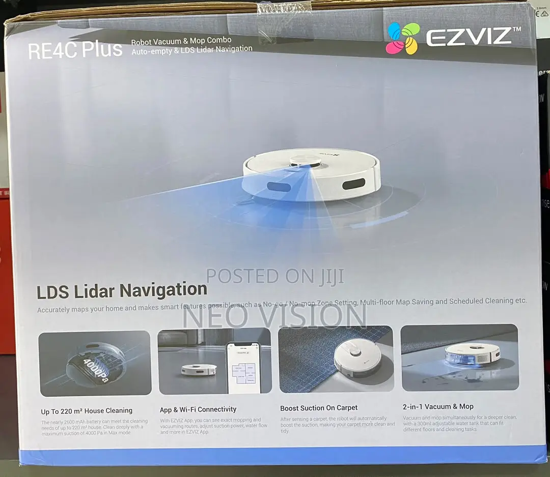 EZVIZ Robot Vacuum Mop Combo