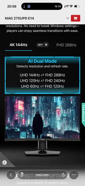 Msi Mag 275upd E14 Gaming Monitor