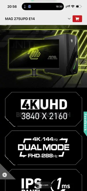 Msi Mag 275upd E14 Gaming Monitor