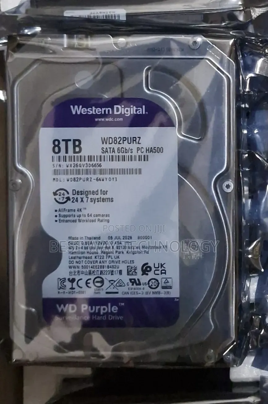 8tb Hard Drive WD Purple