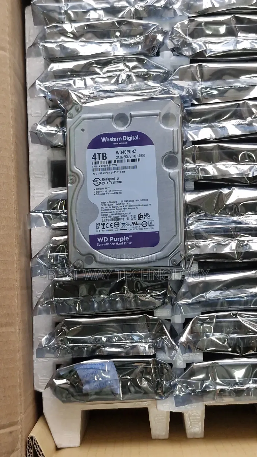 4tb Hard Drive WD Purple