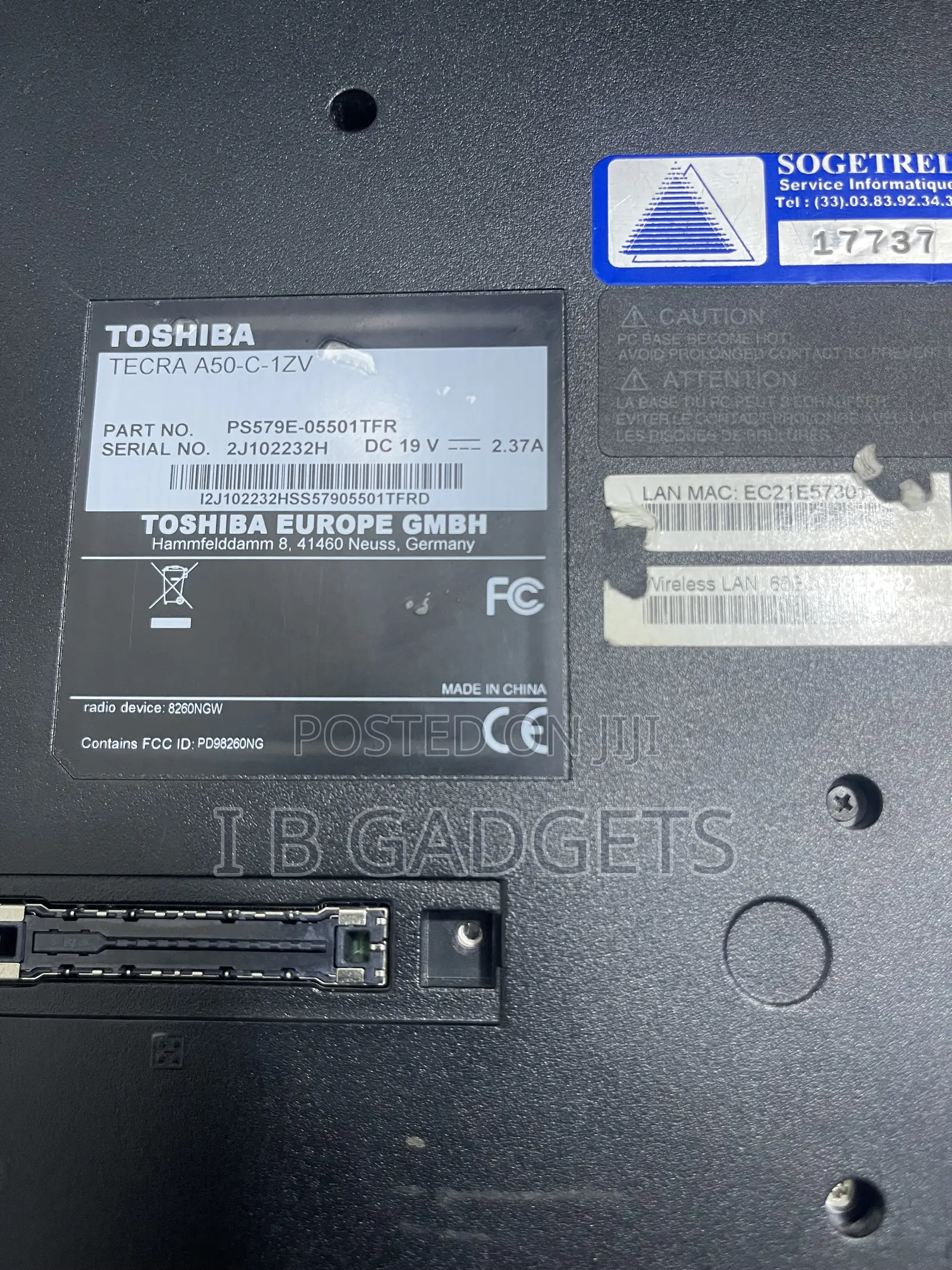 Laptop Toshiba Tecra A50 8GB Intel Core i5 HDD+SSD 128GB