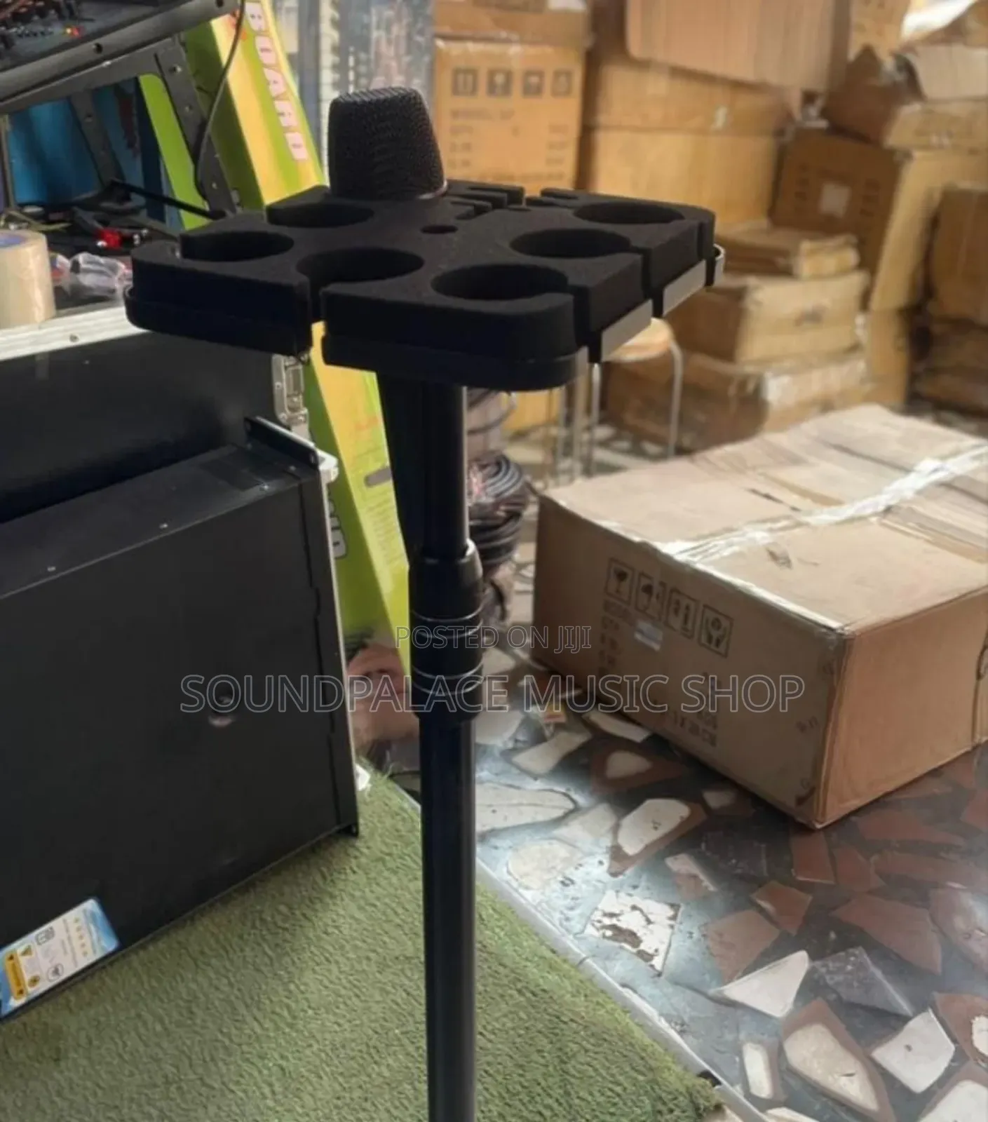 6in1 Multi-Microphone Stand Tray Holder