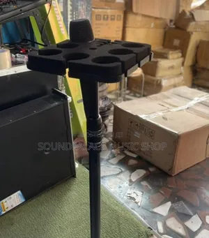 6in1 Multi-Microphone Stand Tray Holder