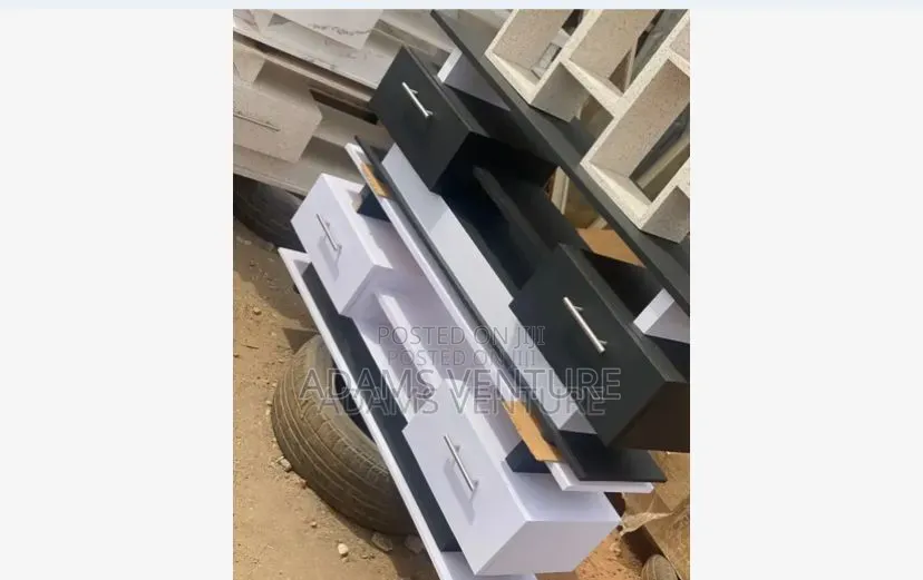 White TV Stand With Drawers