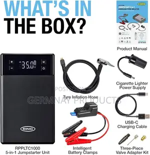 Jumpstart 5-in-1 Cordless Tyre Inflator Jump Starter