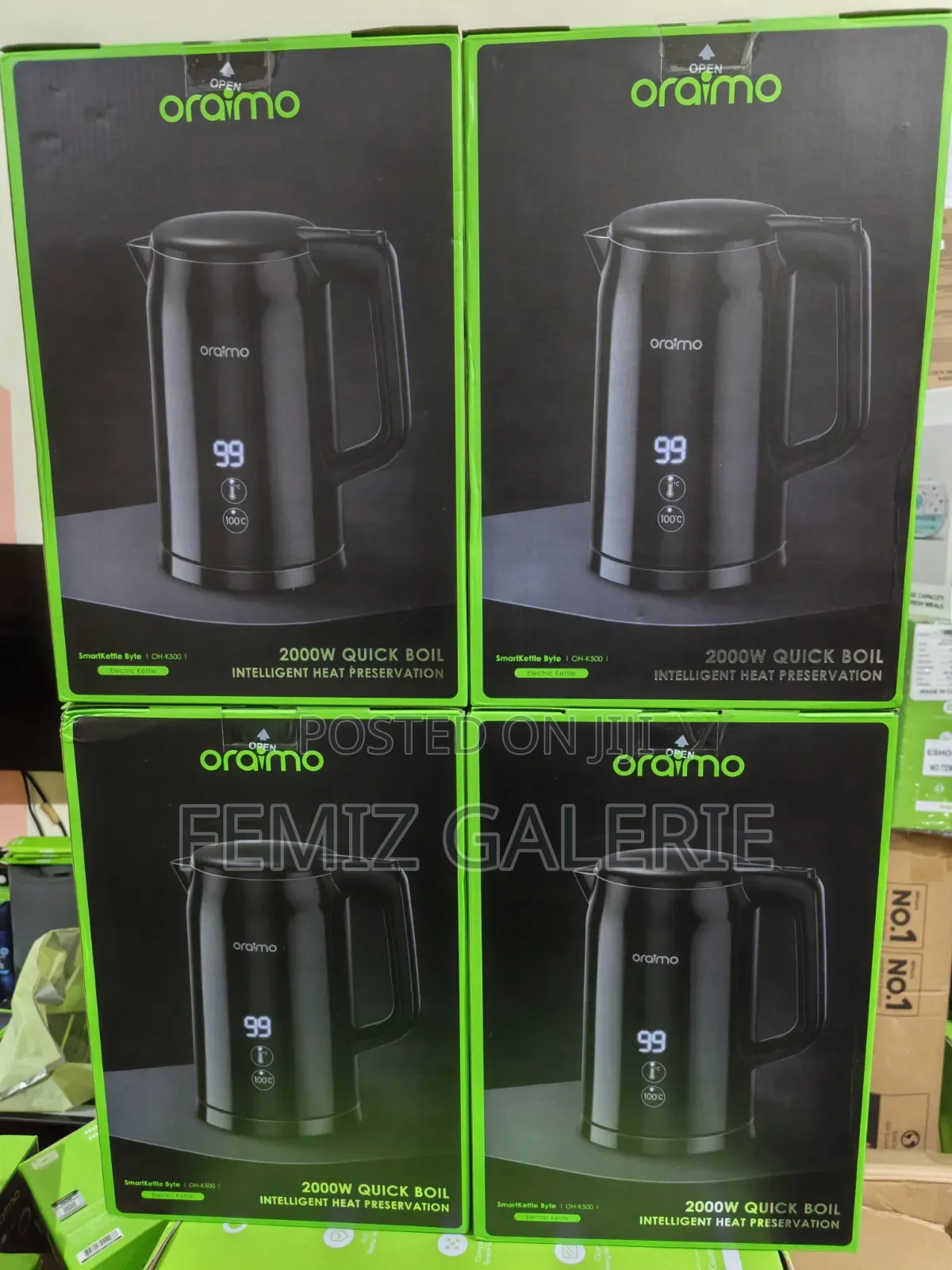 Oraimo SmartKettle Byte 2000W 304 Stainless Steel Electric Kettle