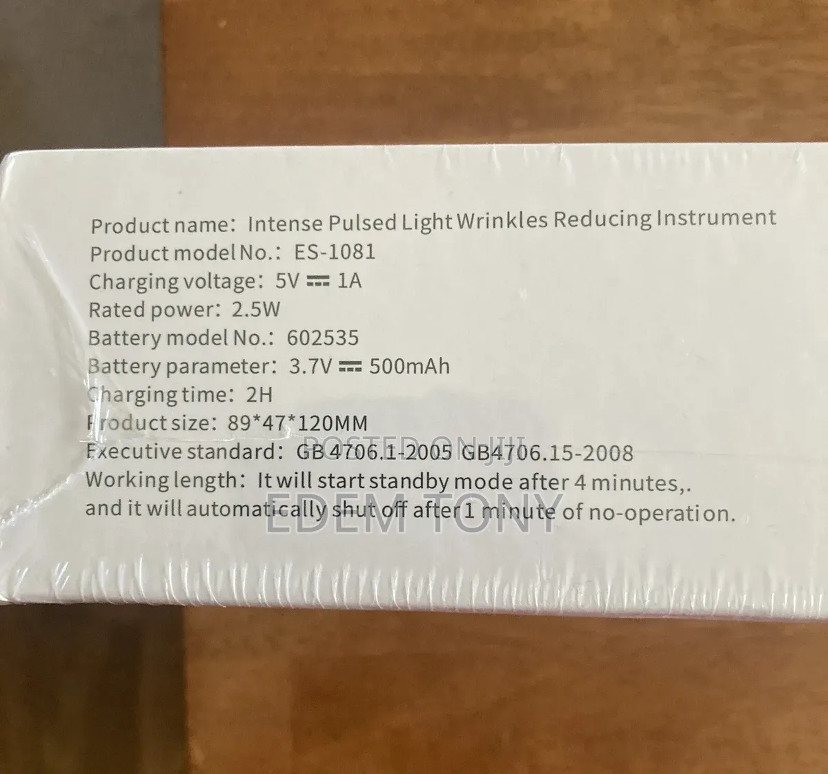 ES-1081 Intense Pulsed Light Wrinkles Reducing Instrument