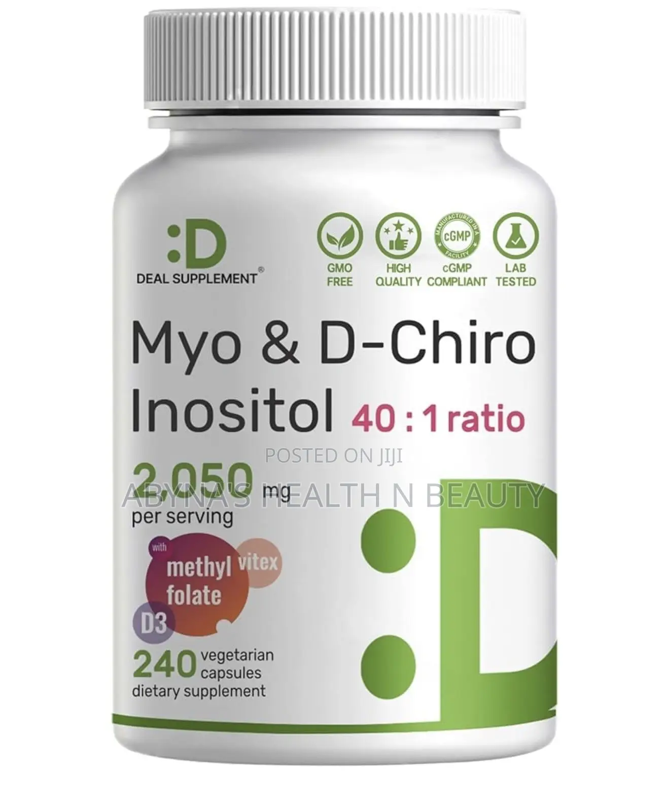 Myo D- Chiro Inositol With Folate, Vit D3 +Vitex