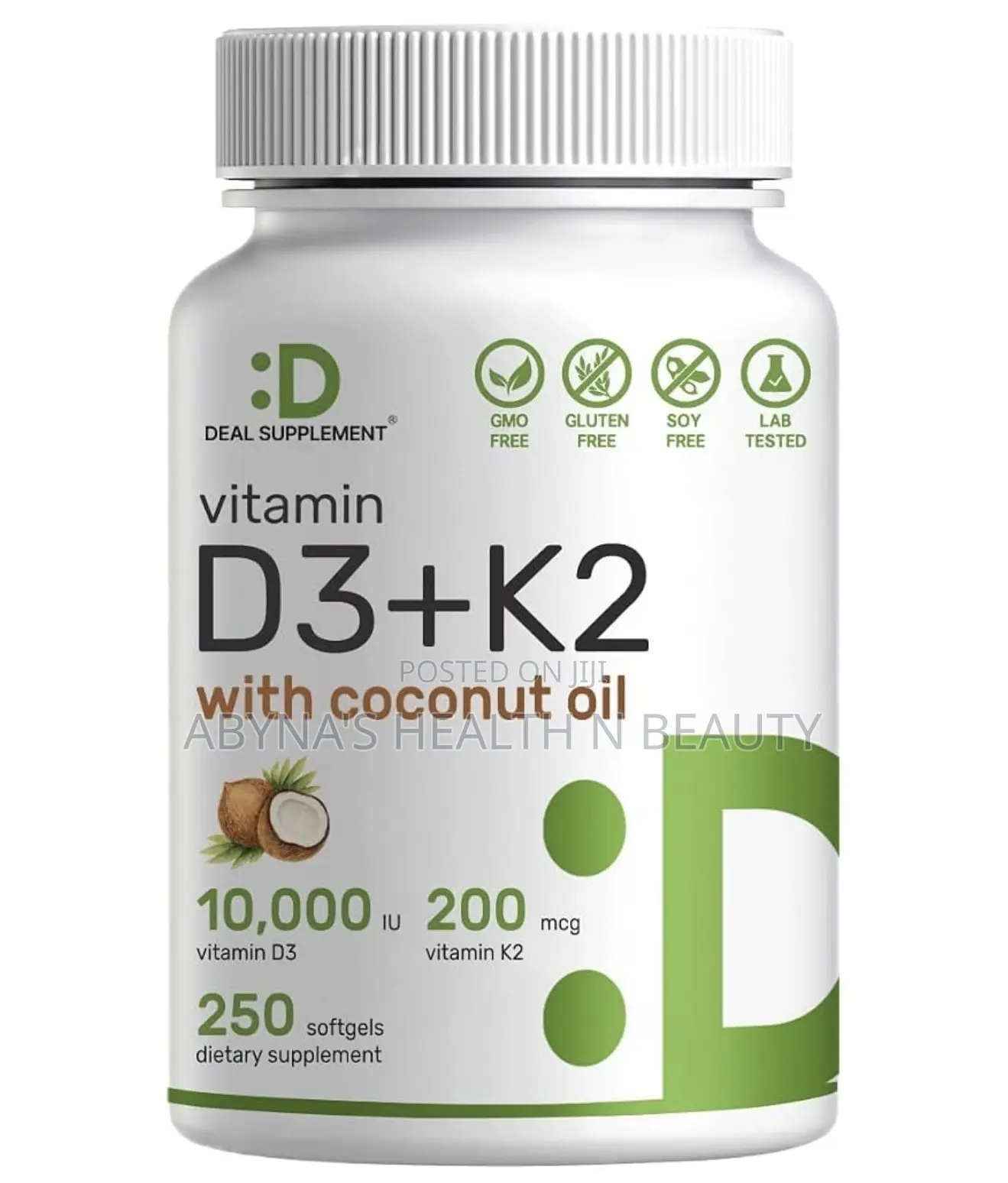 Vitamin D3 + With Coconut Oil 250 Softgel