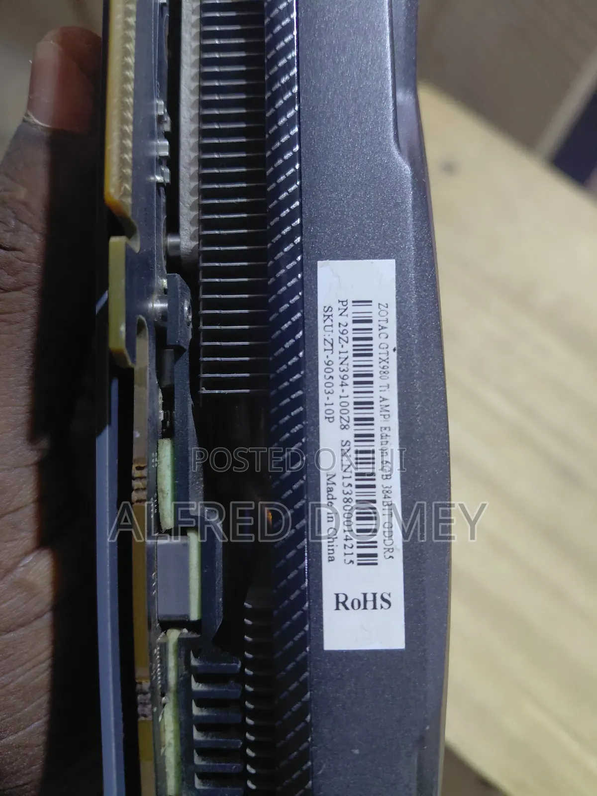 Zotac GTX 980 Ti Amp Edion 6gb 384bit Gddr5
