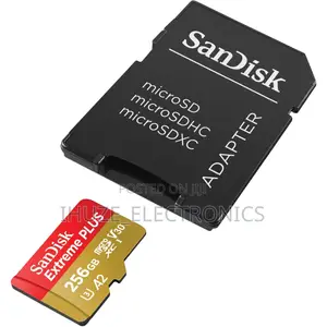 New SanDisk Extreme PLUS 256GB microSDXC UHS-I. R/W Up to 200/140mb/S