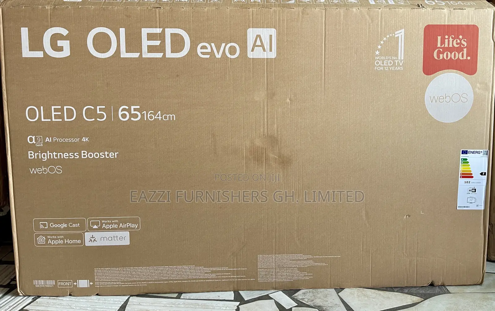Oled65c55la 65 Inch Smart Uk  Oled LG 144 Hz Evo Ai Hdr+ Uhd Game TV