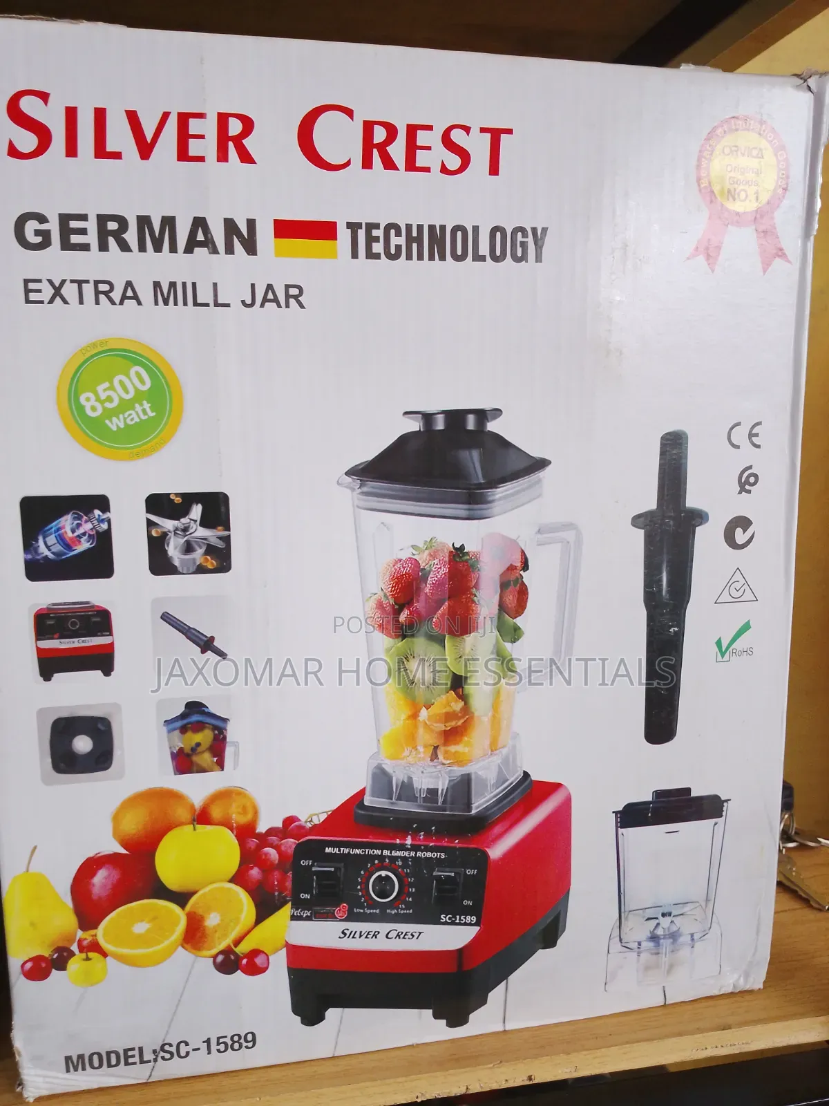 2in1 Silver Crest Blender (8500w)