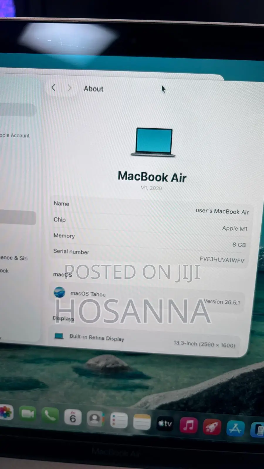 Laptop Apple MacBook Air 8GB Apple M1 SSD 256GB