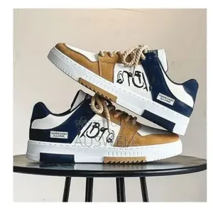 SUNDASELF Men's Graffiti Low-Top Sneakers – Casual Streetwear Shoes