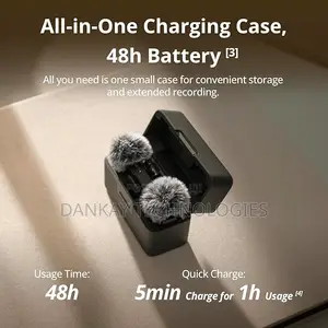 DJI Mic Mini Combo (2 TX + 1 RX + Charging Case), Wireless Lapel Mic