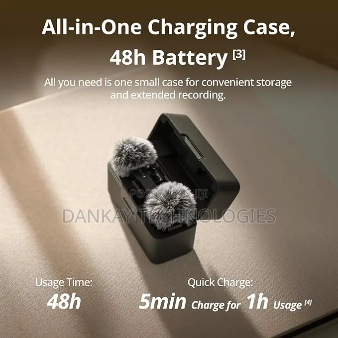 DJI Mic Mini Combo (2 TX + 1 RX + Charging Case), Wireless Lapel Mic