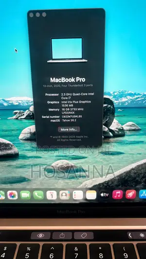 Laptop Apple MacBook Pro 2020 16GB Intel Core i7 SSD 500GB