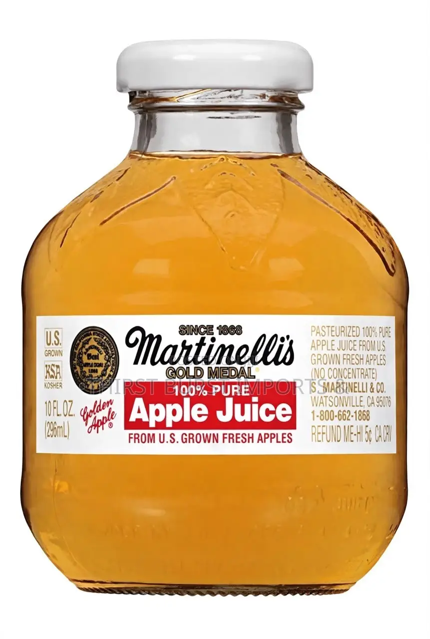 Martinelli's 100% Pure Apple Juice USA - 12 Bottles X 295ml -