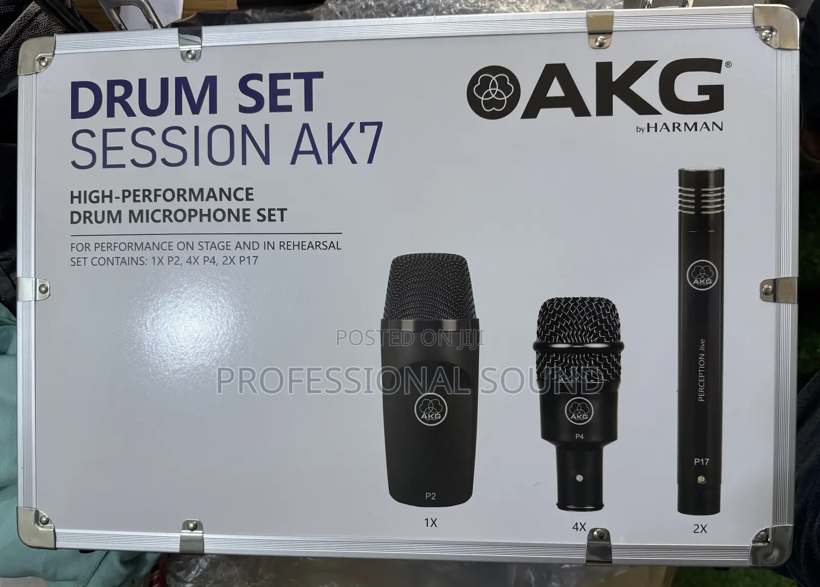 AKG Drum Set High-Performance 7-Piece Complete Drum Microphone Kit