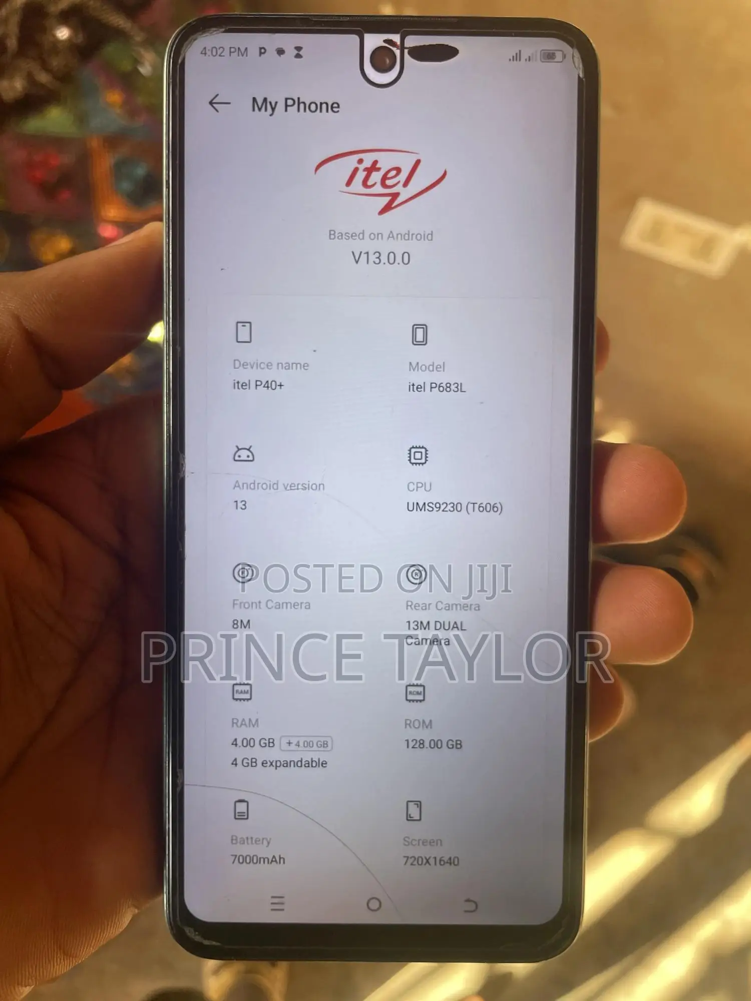Itel P40+ 128 GB Blue