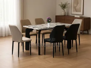 Marble Dining Table Six Chairs