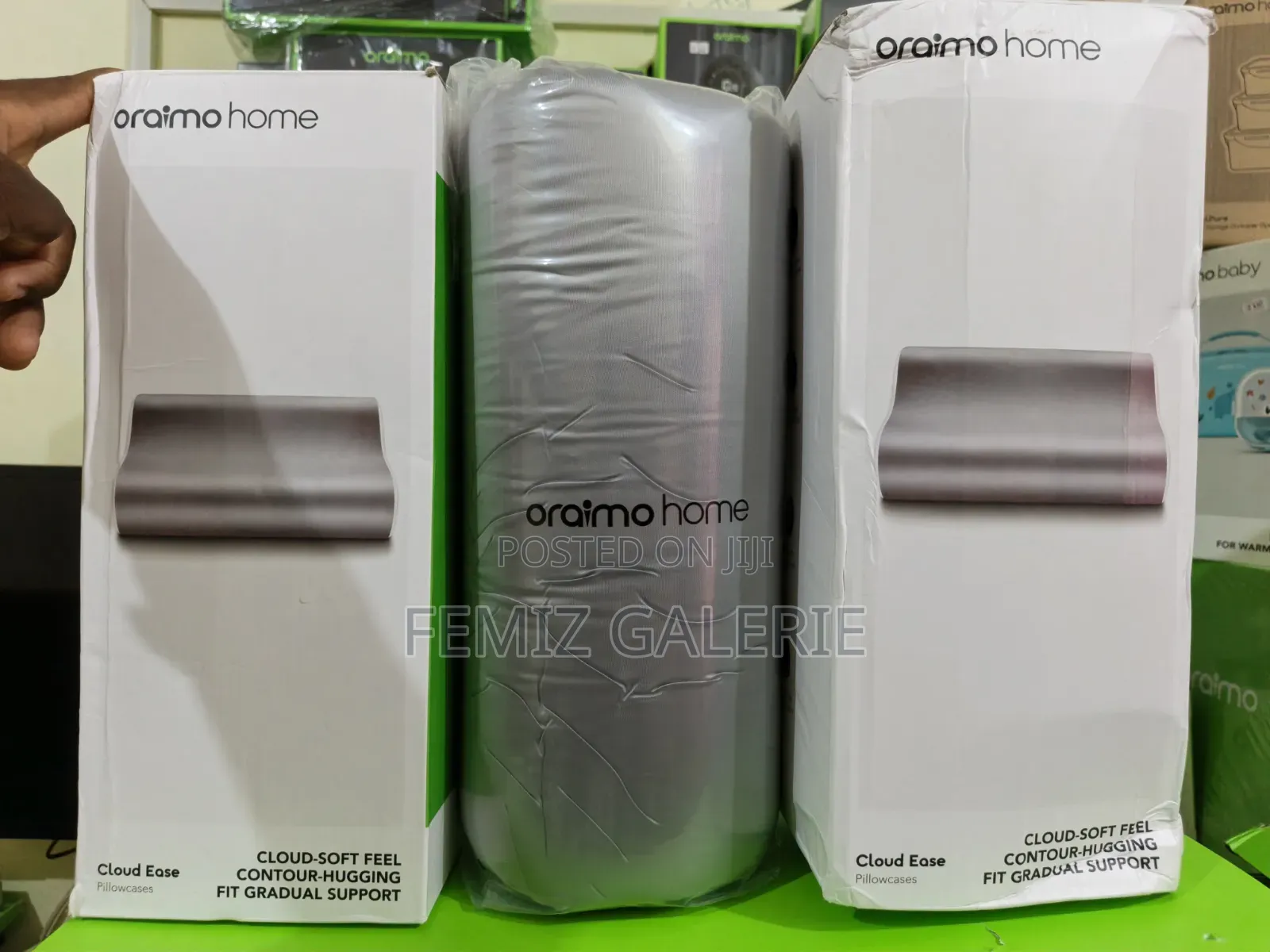 Oraimo CloudEase Memory Foam Pillow – Ergonomic Neck/Shoulder Support