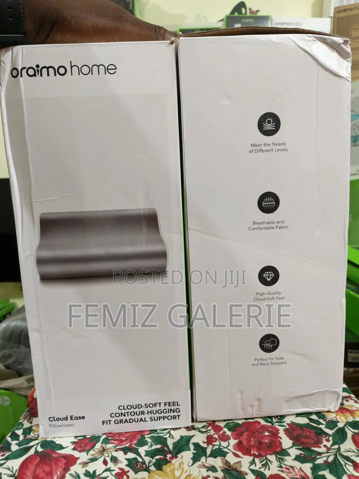 Oraimo CloudEase Memory Foam Pillow – Ergonomic Neck/Shoulder Support