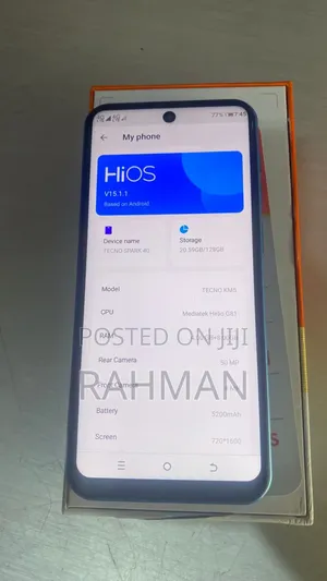 New Tecno Spark 40 128 GB Blue