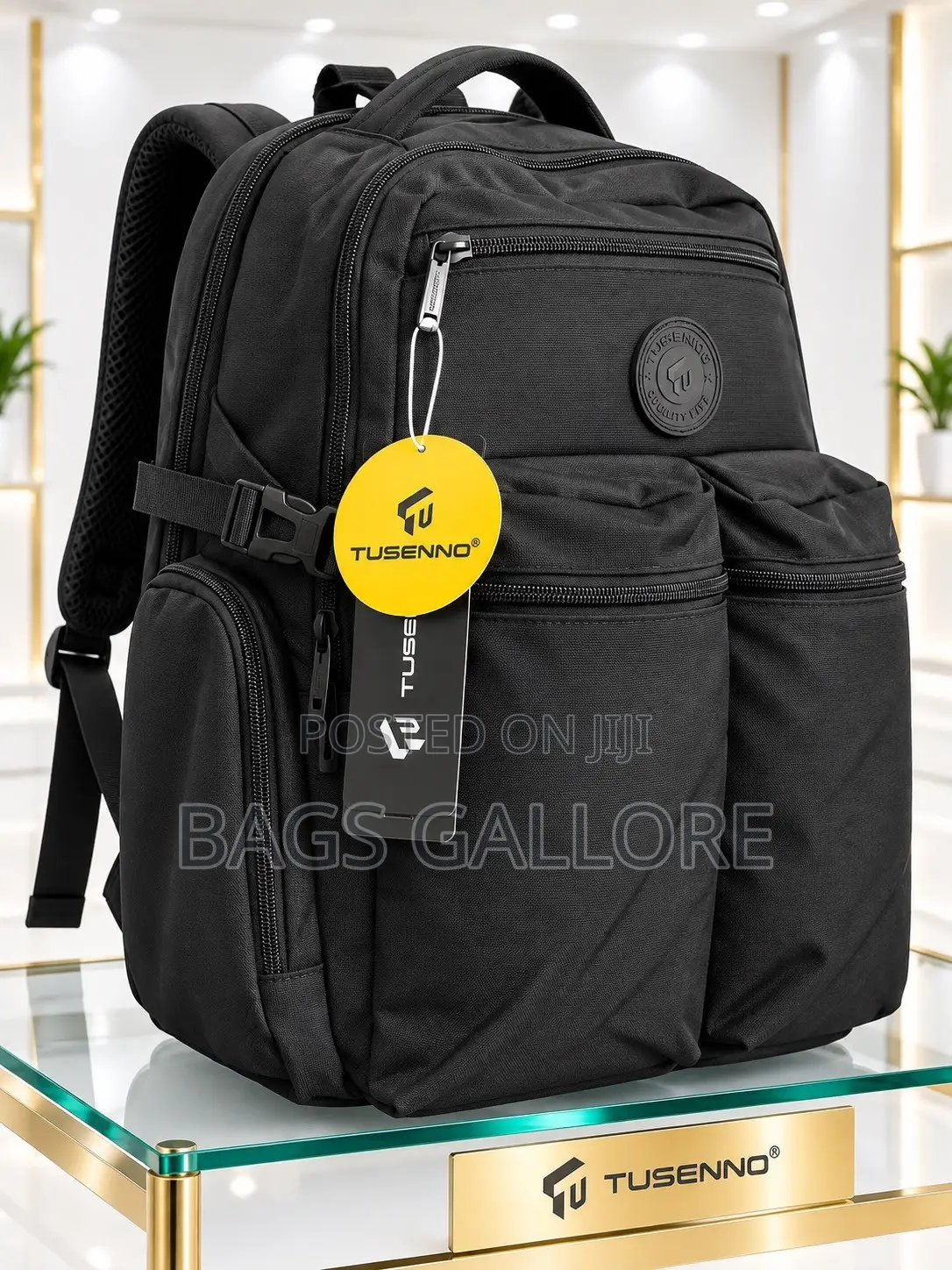 17 Inches Black Backpack
