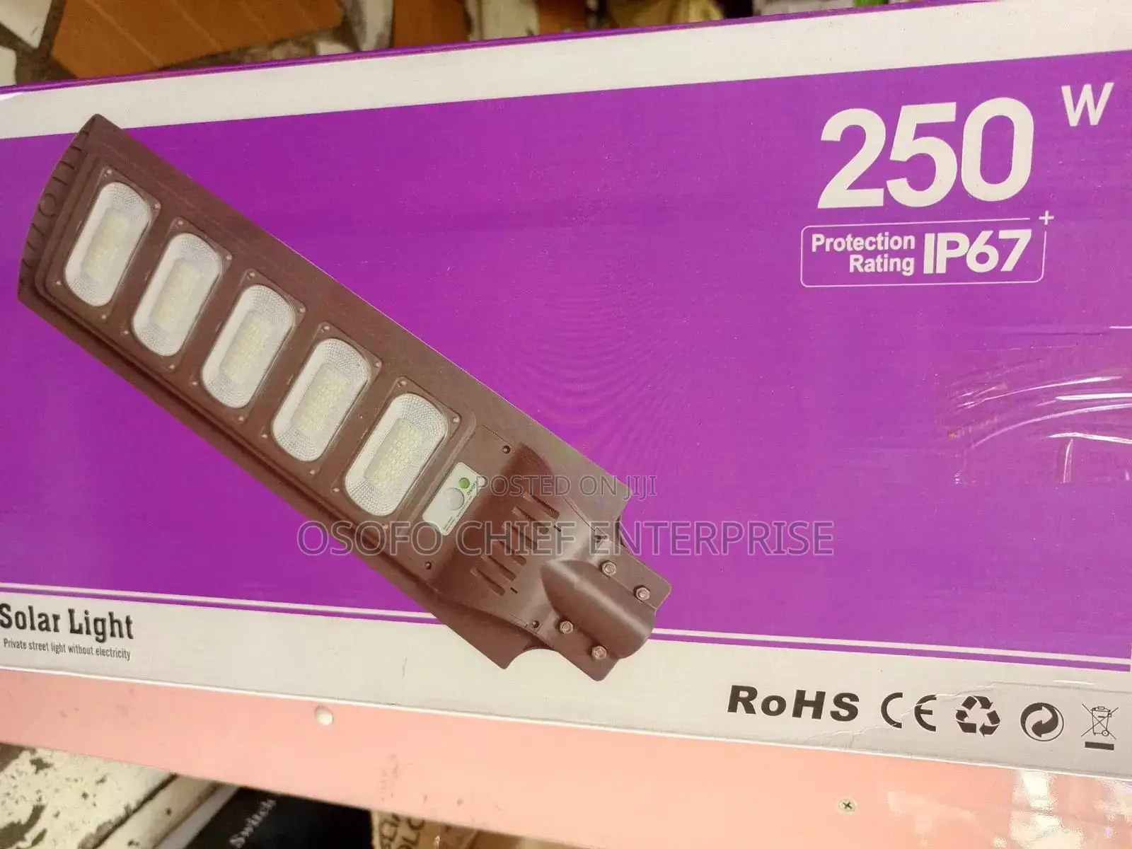 250watts Solar Street Light