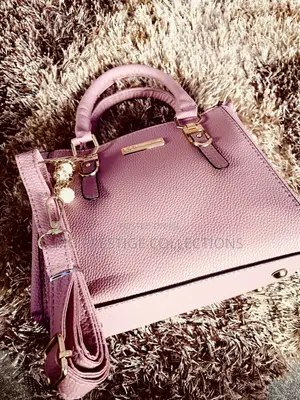 Elegant Blush Pink Top-Handle Satchel Bag With Strap