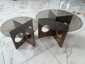 2 In1 Glass Top Center Table