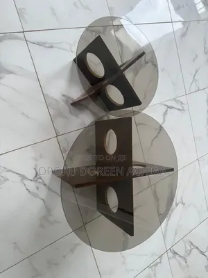 2 In1 Glass Top Center Table