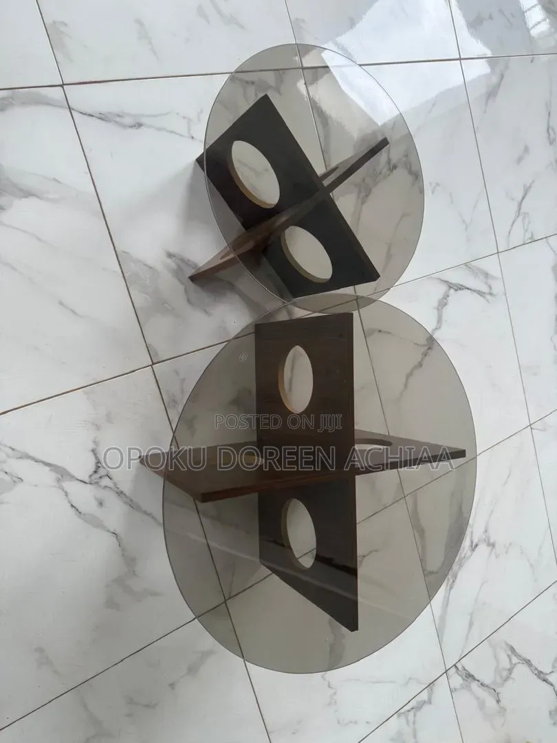 2 In1 Glass Top Center Table