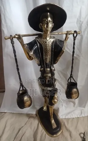 West African Water Carrier. FIgurine From Burkina Faso.