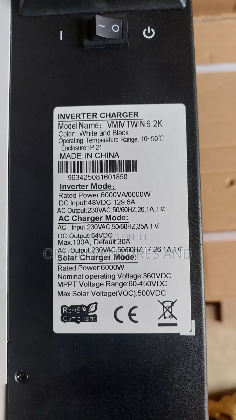 6.2KW 48V Hybrid Inverter (Battery Independent Design)